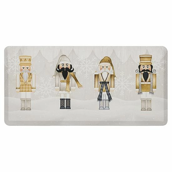 Mohawk Home Mohawk® Home Silver & Gold Nutcracker Cushioned Kitchen Mat 1 Mohawk Home Mohawk® Home Silver & Gold Nutcracker Cushioned Kitchen Mat