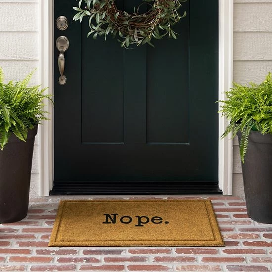 Mohawk Home Mohawk® Home "Nope." Doormat - 18" X 30" 2 Mohawk Home Mohawk® Home "Nope." Doormat - 18" X 30" - Image 2