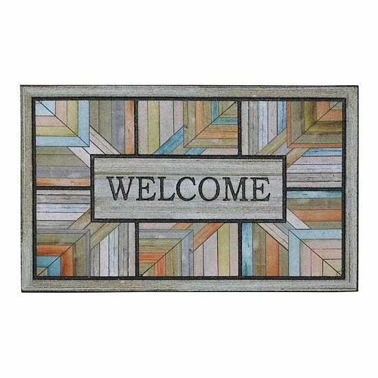 Mohawk Home Mohawk® Home Doorscapes Colorful Roots Welcome Doormat - 18" X 30" 1 Mohawk Home Mohawk® Home Doorscapes Colorful Roots Welcome Doormat - 18" X 30"