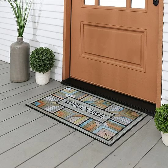 Mohawk Home Mohawk® Home Doorscapes Colorful Roots Welcome Doormat - 18" X 30" 2 Mohawk Home Mohawk® Home Doorscapes Colorful Roots Welcome Doormat - 18" X 30" - Image 2