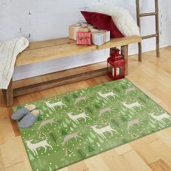 Mohawk Home Mohawk® Home Prismatic Reindeer Flurries Green Rug -Mohawk Home shop unnamed file 1103