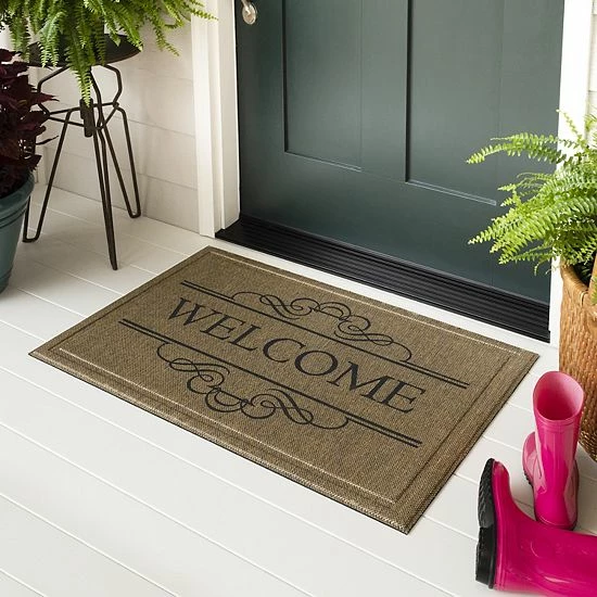 Mohawk Home Mohawk® Home "Welcome" Elite Scroll Welcome Doormat - 24" X 36" 3 Mohawk Home Mohawk® Home "Welcome" Elite Scroll Welcome Doormat - 24" X 36" - Image 3