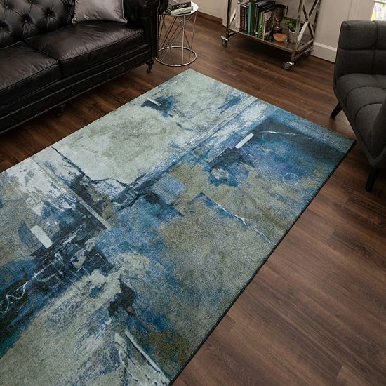 Mohawk Home Mohawk® Home Prismatic Fusion Rug Blue 2 Mohawk Home Mohawk® Home Prismatic Fusion Rug Blue - Image 2