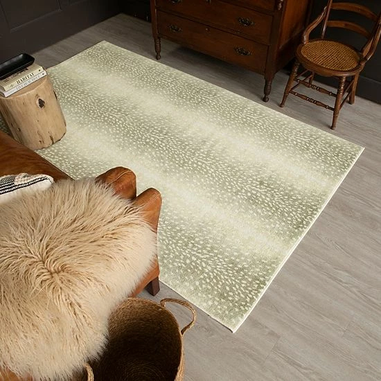 Mohawk Home Mohawk® Home Prismatic Faux Antelope Skin Rug Cream 5 Mohawk Home Mohawk® Home Prismatic Faux Antelope Skin Rug Cream - Image 5