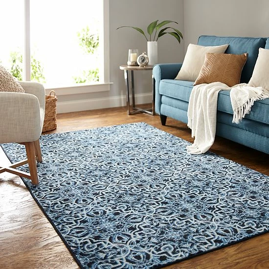 Mohawk Home Mohawk® Home Prismatic Amstel Contemporary Rug Navy 2 Mohawk Home Mohawk® Home Prismatic Amstel Contemporary Rug Navy - Image 2