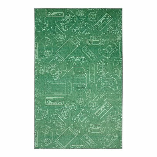 Mohawk Home Mohawk® Home Kids Prismatic In-Control Gamers EverStrand Rug Green 11 Mohawk Home Mohawk® Home Kids Prismatic In-Control Gamers EverStrand Rug Green - Image 11