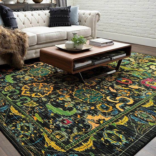 Mohawk Home Mohawk® Home Silvie Area Rug Black 3 Mohawk Home Mohawk® Home Silvie Area Rug Black - Image 3