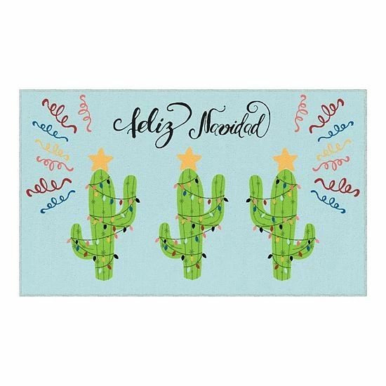 Mohawk Home Mohawk® Home Prismatic Cactus Lights Rug Black 1 Mohawk Home Mohawk® Home Prismatic Cactus Lights Rug Black