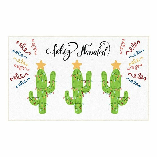 Mohawk Home Mohawk® Home Prismatic Cactus Lights Rug Black 7 Mohawk Home Mohawk® Home Prismatic Cactus Lights Rug Black - Image 7