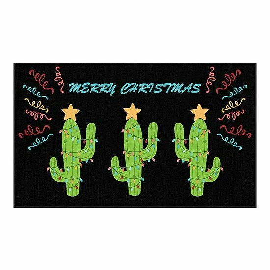 Mohawk Home Mohawk® Home Prismatic Christmas Cactus Rug White 8 Mohawk Home Mohawk® Home Prismatic Christmas Cactus Rug White - Image 8