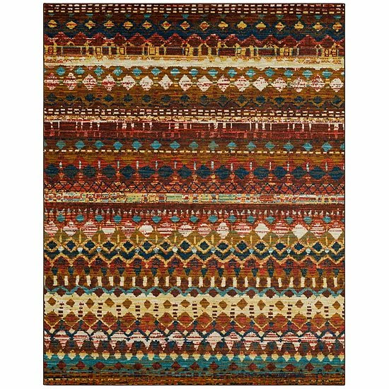 Mohawk Home Mohawk® Home Gulla Stripe Area Rug Brown 8 Mohawk Home Mohawk® Home Gulla Stripe Area Rug Brown - Image 8
