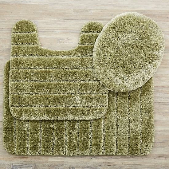 Mohawk Home Mohawk® Home Striped 3-piece Bath Rug Set Gray 2 Mohawk Home Mohawk® Home Striped 3-piece Bath Rug Set Gray - Image 2