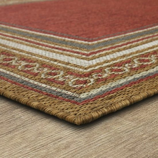 Mohawk Home Mohawk® Home Chain Border Indoor Outdoor Accent Area Rug Tandoori 2 Mohawk Home Mohawk® Home Chain Border Indoor Outdoor Accent Area Rug Tandoori - Image 2