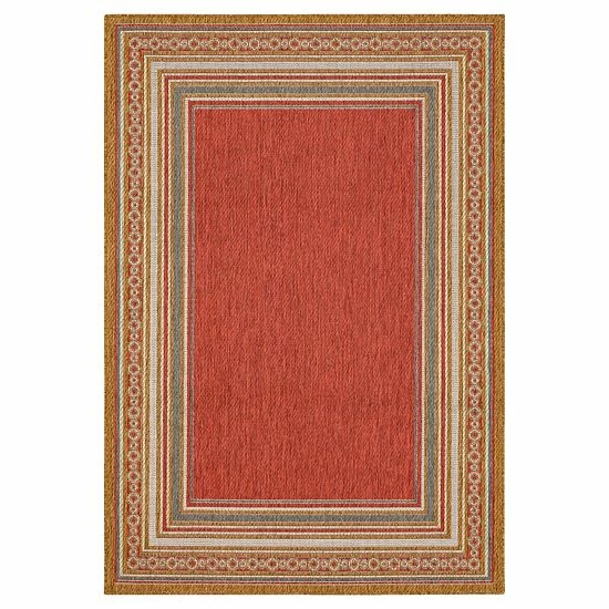 Mohawk Home Mohawk® Home Chain Border Indoor Outdoor Accent Area Rug Tandoori 8 Mohawk Home Mohawk® Home Chain Border Indoor Outdoor Accent Area Rug Tandoori - Image 8
