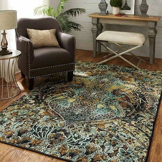 Mohawk Home Mohawk® Home Prismatic EverStrand Lova Rug Gold 2 Mohawk Home Mohawk® Home Prismatic EverStrand Lova Rug Gold - Image 2