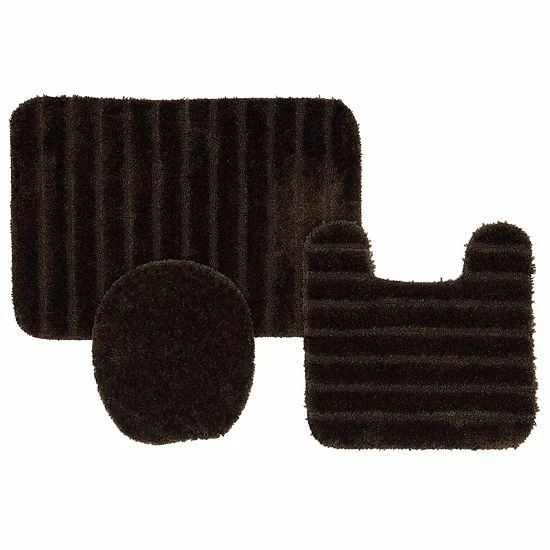 Mohawk Home Mohawk® Home Striped 3-piece Bath Rug Set Gray 4 Mohawk Home Mohawk® Home Striped 3-piece Bath Rug Set Gray - Image 4