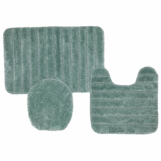 Mohawk Home Mohawk® Home Striped 3-piece Bath Rug Set Gray 5 Mohawk Home Mohawk® Home Striped 3-piece Bath Rug Set Gray - Image 5