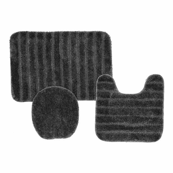 Mohawk Home Mohawk® Home Striped 3-piece Bath Rug Set Gray 7 Mohawk Home Mohawk® Home Striped 3-piece Bath Rug Set Gray - Image 7