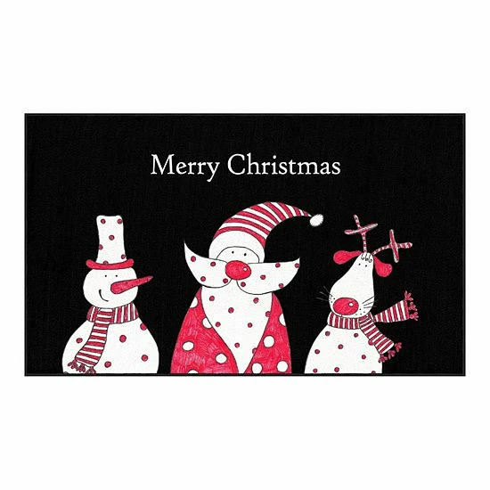 Mohawk Home Mohawk® Home Prismatic Christmas Friends Rug Black 6 Mohawk Home Mohawk® Home Prismatic Christmas Friends Rug Black - Image 6