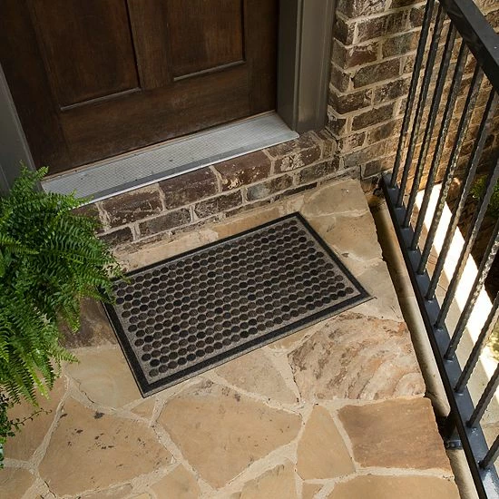 Mohawk Home Mohawk® Home Ornamental Entry Colorful Dots Doormat - 18" X 30" Gray 2 Mohawk Home Mohawk® Home Ornamental Entry Colorful Dots Doormat - 18" X 30" Gray - Image 2