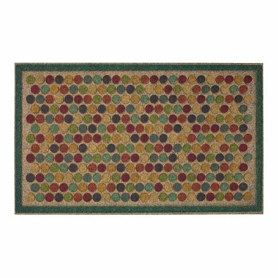 Mohawk Home Mohawk® Home Ornamental Entry Colorful Dots Doormat - 18" X 30" Gray 4 Mohawk Home Mohawk® Home Ornamental Entry Colorful Dots Doormat - 18" X 30" Gray - Image 4