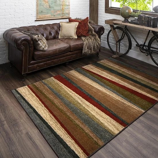 Mohawk Home Mohawk® Home Mayan Sunset Striped Rug 2 Mohawk Home Mohawk® Home Mayan Sunset Striped Rug - Image 2