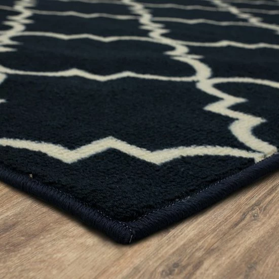 Mohawk Home Mohawk® Home Fancy Trellis Geometric Rug Navy 6 Mohawk Home Mohawk® Home Fancy Trellis Geometric Rug Navy - Image 6
