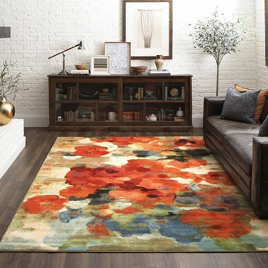 Mohawk Home Mohawk® Home Aurora Colorful Garden Printed Rug Multi 2 Mohawk Home Mohawk® Home Aurora Colorful Garden Printed Rug Multi - Image 2