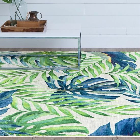Mohawk Home Mohawk® Home Scattered Fronds Natural Area Rug 2 Mohawk Home Mohawk® Home Scattered Fronds Natural Area Rug - Image 2