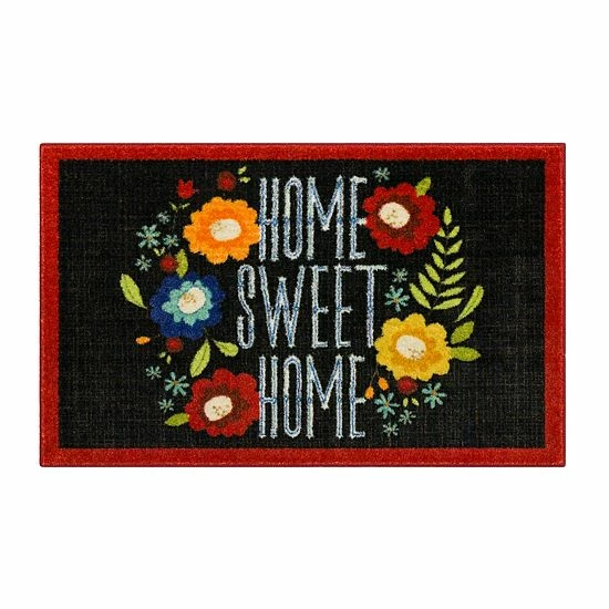 Mohawk Home Mohawk® Home "Home Sweet Home" Flowers Accent Kitchen Rug 1 Mohawk Home Mohawk® Home "Home Sweet Home" Flowers Accent Kitchen Rug
