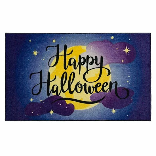 Mohawk Home Mohawk® Home Halloween Moon Rug Purple 1 Mohawk Home Mohawk® Home Halloween Moon Rug Purple