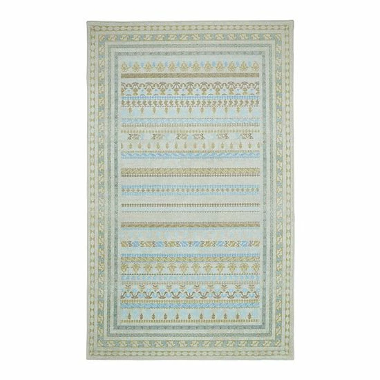 Mohawk Home Mohawk® Home Prismatic EverStrand Alakol Rug Blue 4 Mohawk Home Mohawk® Home Prismatic EverStrand Alakol Rug Blue - Image 4