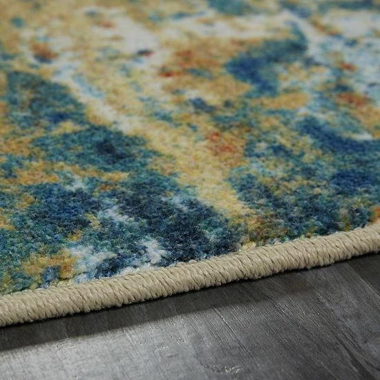 Mohawk Home Mohawk® Home Prismatic EverStrand Bodhi Rug Aqua 4 Mohawk Home Mohawk® Home Prismatic EverStrand Bodhi Rug Aqua - Image 4