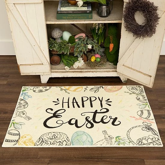 Mohawk Home Mohawk® Home Prismatic Happy Easter Accent Rug Blue 2 Mohawk Home Mohawk® Home Prismatic Happy Easter Accent Rug Blue - Image 2
