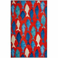 Mohawk Home Mohawk® Home Prismatic Coastal Catch EverStrand Rug Red