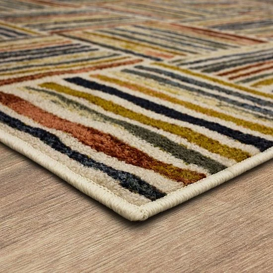 Mohawk Home Mohawk® Home Boxed Stripe Rug 4 Mohawk Home Mohawk® Home Boxed Stripe Rug - Image 4