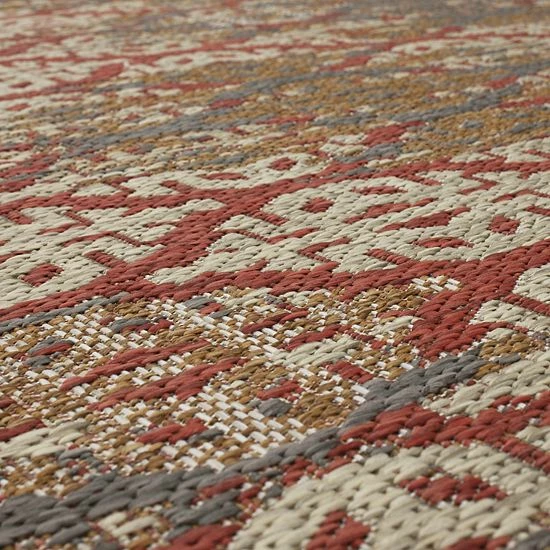 Mohawk Home Mohawk® Home Stamped Ikat Indoor Outdoor Accent Area Rug Tandoori 4 Mohawk Home Mohawk® Home Stamped Ikat Indoor Outdoor Accent Area Rug Tandoori - Image 4