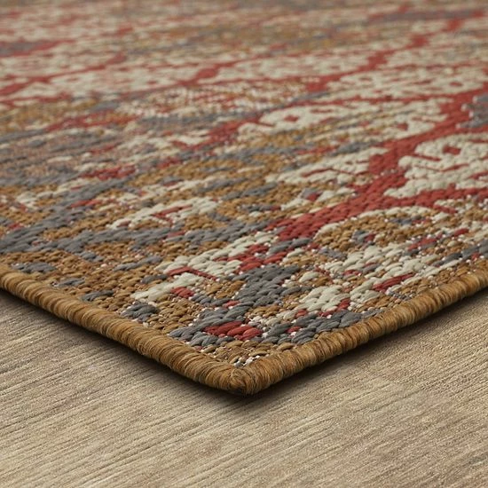 Mohawk Home Mohawk® Home Stamped Ikat Indoor Outdoor Accent Area Rug Tandoori 6 Mohawk Home Mohawk® Home Stamped Ikat Indoor Outdoor Accent Area Rug Tandoori - Image 6