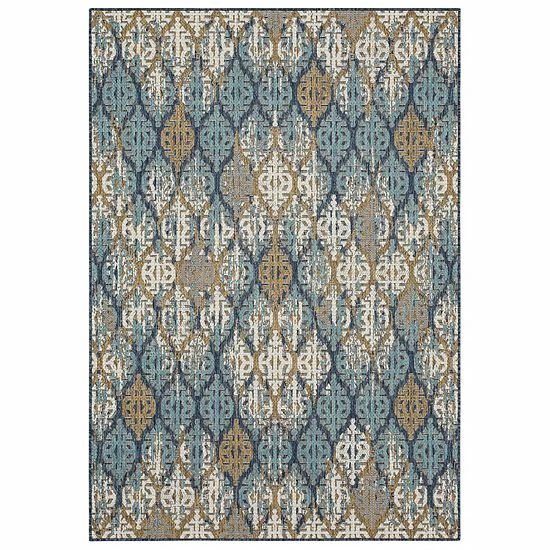 Mohawk Home Mohawk® Home Stamped Ikat Indoor Outdoor Accent Area Rug Tandoori 7 Mohawk Home Mohawk® Home Stamped Ikat Indoor Outdoor Accent Area Rug Tandoori - Image 7
