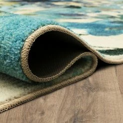 Mohawk Home Mohawk® Home Hydrangea Blooms Aqua Area Rug -Mohawk Home shop unnamed file 2903