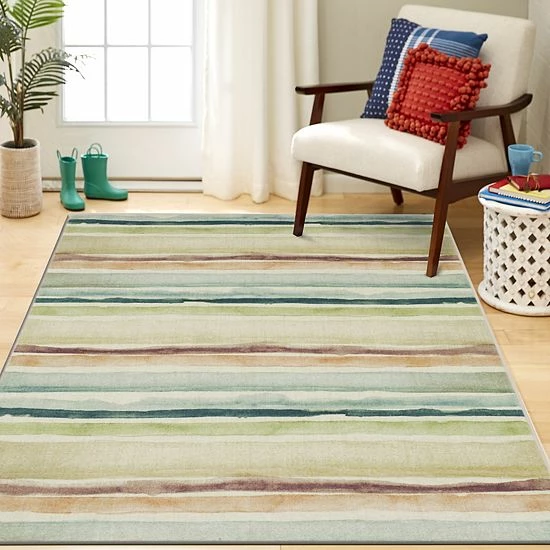 Mohawk Home Mohawk® Home Seaside Stripe Multi Area Rug 2 Mohawk Home Mohawk® Home Seaside Stripe Multi Area Rug - Image 2