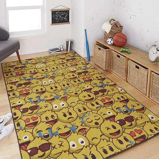 Mohawk Home Mohawk® Home Kids Prismatic Emoji Play Everstrand Rug 2 Mohawk Home Mohawk® Home Kids Prismatic Emoji Play Everstrand Rug - Image 2