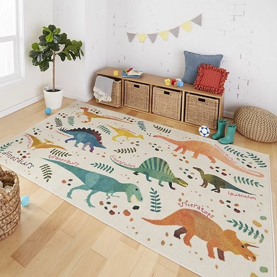 Mohawk Home Mohawk® Home Kids Interactive Prismatic Dino Jungle Rug 2 Mohawk Home Mohawk® Home Kids Interactive Prismatic Dino Jungle Rug - Image 2