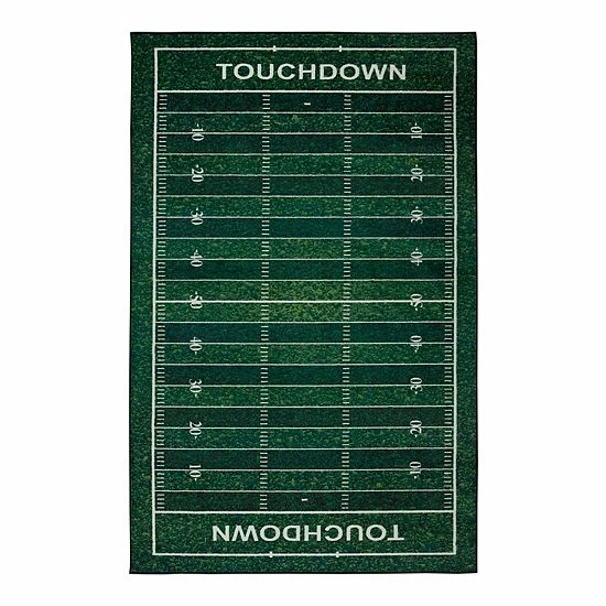 Mohawk Home Mohawk® Home Kids Interactive Prismatic Football Field Rug 1 Mohawk Home Mohawk® Home Kids Interactive Prismatic Football Field Rug