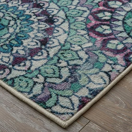 Mohawk Home Mohawk® Home Prismatic Florence Medallion Rug Green 3 Mohawk Home Mohawk® Home Prismatic Florence Medallion Rug Green - Image 3