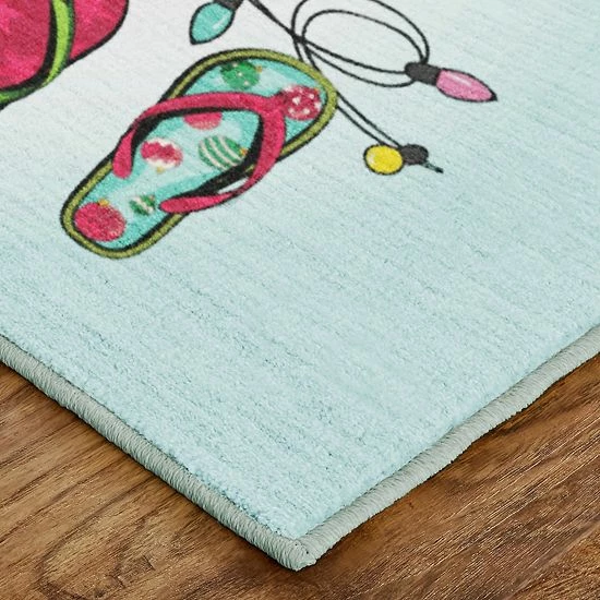 Mohawk Home Mohawk® Home Prismatic Tropical Christmas Rug 3 Mohawk Home Mohawk® Home Prismatic Tropical Christmas Rug - Image 3