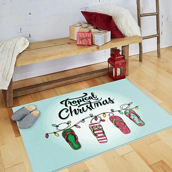 Mohawk Home Mohawk® Home Prismatic Tropical Christmas Rug 5 Mohawk Home Mohawk® Home Prismatic Tropical Christmas Rug - Image 5