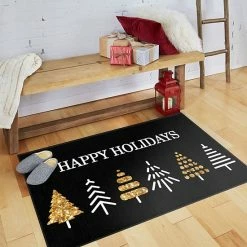 Mohawk Home Mohawk® Home Prismatic Holiday Trees Black -Mohawk Home shop unnamed file 3164