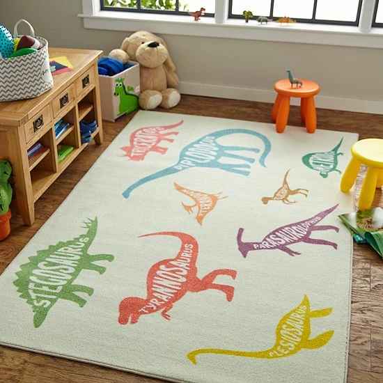Mohawk Home Mohawk® Home Kids Interactive Prismatic Dinosaurs EverStrand Rug 2 Mohawk Home Mohawk® Home Kids Interactive Prismatic Dinosaurs EverStrand Rug - Image 2