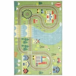 Mohawk Home Mohawk® Home Kids Interactive Prismatic Train Track EverStrand Rug